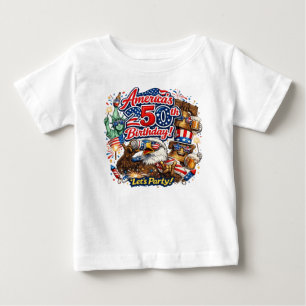 T-shirt Pour Bébé Célébration du 250e anniversaire des Amériques le