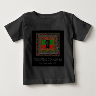 T-shirt Pour Bébé Célébration du Kenya : Un accueil chaleureux au Ke