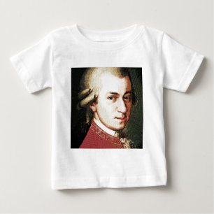 T-shirt Pour Bébé célébrités Wolfgang Amadeus Mozart