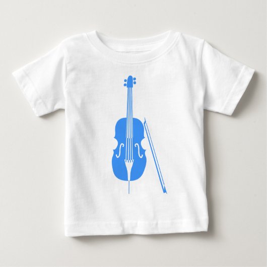 T-shirt Pour Bébé Cello - Bleu Bébé (Devant)