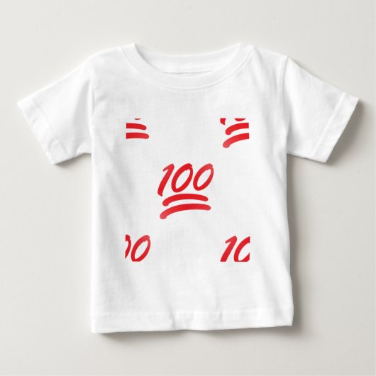 T-shirt Pour Bébé cent émoticônes (Devant)