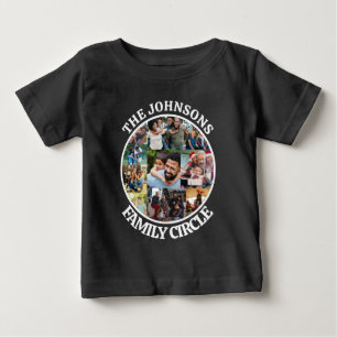T-shirt Pour Bébé Cercle familial Collage photo unique personnalis