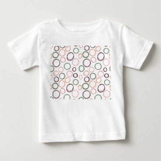 T-shirt Pour Bébé Cercles Boho (Devant)