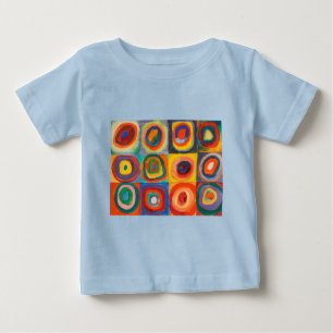 T-shirt Pour Bébé Cercles concentrés Carré de Kandinsky