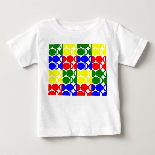 T-shirt Pour Bébé Cercles du Bauhaus (Devant)