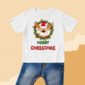 T-shirt Pour Bébé Cerf de Noël