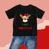 T-shirt Pour Bébé Cerf de Noël