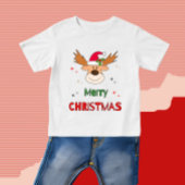 T-shirt Pour Bébé Cerf de Noël