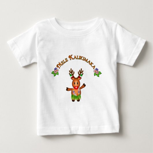 T-shirt Pour Bébé Cerfs communs de Mele Kalikimaka (Devant)