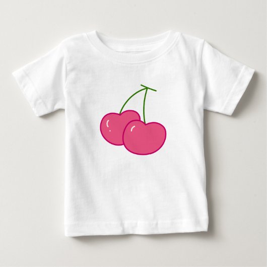 T-shirt Pour Bébé Cerise Berry (Devant)