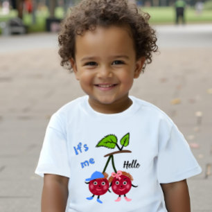 T-shirt Pour Bébé Cerise jumelle