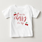 T-shirt Pour Bébé Cerises (Devant)