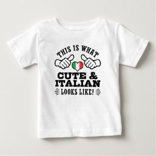 T-shirt Pour Bébé C'Est À Ça Que Ressemble Le Cute Et L'Italien