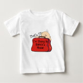 T-shirt Pour Bébé C'est Babcia (Devant)