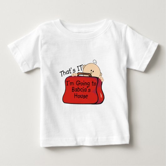T-shirt Pour Bébé C'est Babcia (Devant)