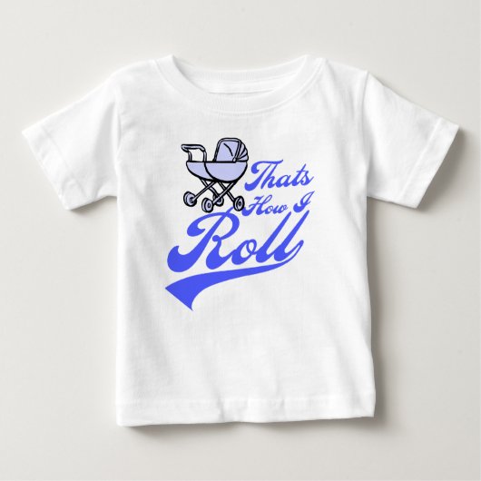 T-shirt Pour Bébé C'est comment je roule (Devant)