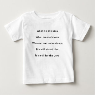 T-shirt Pour Bébé C'est encore pour le Seigneur