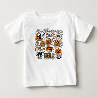 T-shirt Pour Bébé C'est la saison Halloween