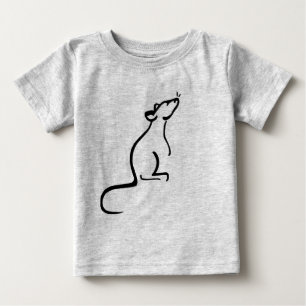 T-shirt Pour Bébé C'est l'onsie de logo du monde d'un rat