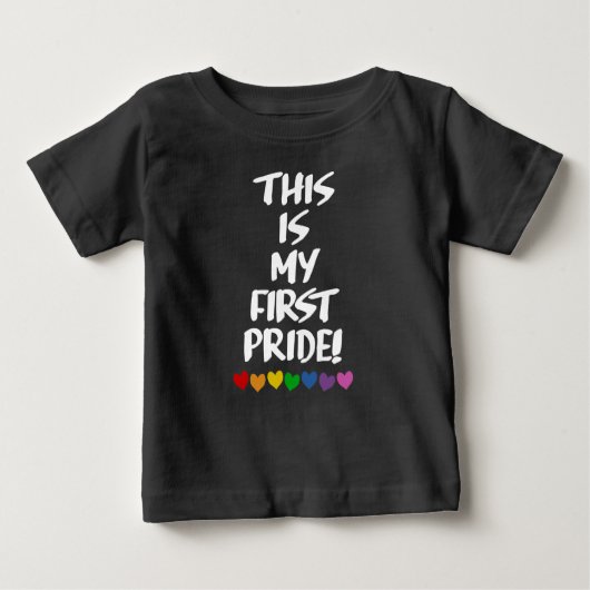 T-SHIRT POUR BÉBÉ C'EST MA PREMIÈRE FIERTÉ (Devant)