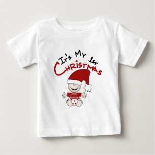 T-shirt Pour Bébé C'est mon 1er Noël