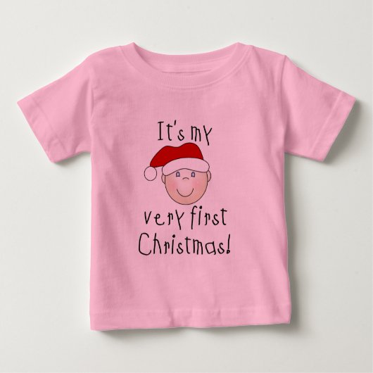 T-shirt Pour Bébé C'est mon 1er Noël (Devant)