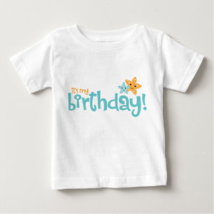 T-shirt Pour Bébé "C'est mon anniversaire" Cute Starfish Kids