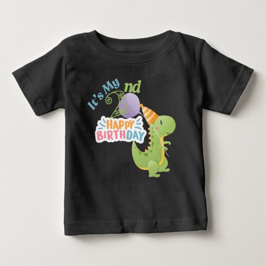 T-shirt Pour Bébé C'est mon deuxième anniversaire (Devant)