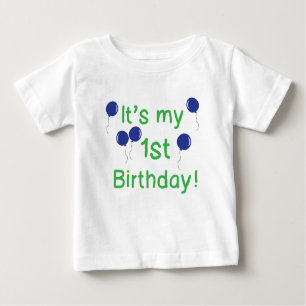 T-shirt Pour Bébé C'est mon ęr anniversaire