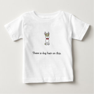 T-shirt Pour Bébé C'est un cheveu de chien sur ça - Boston Terrier