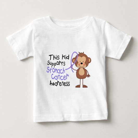 T-shirt Pour Bébé Cet enfant soutient la conscience de cancer de (Devant)