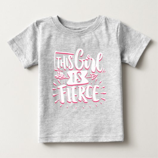 T-shirt Pour Bébé Cette Fille Est L'Autonomisation De Fille Fierce (Devant)