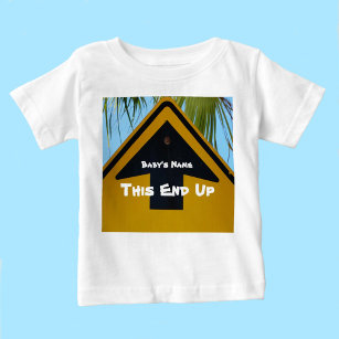 T-shirt Pour Bébé Cette Flèche Fini D'Abord Drôle