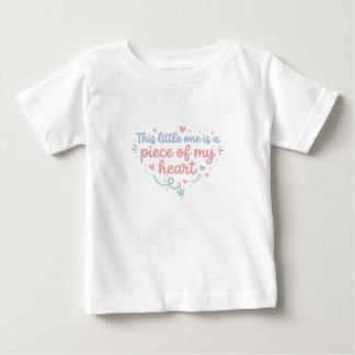 T-shirt Pour Bébé "Cette petite graine est un morceau de mon cœur" B