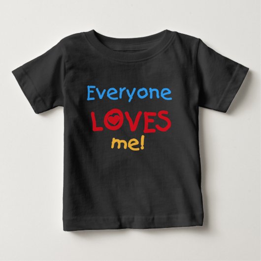 T-shirt Pour Bébé Chacun m'aime (Devant)