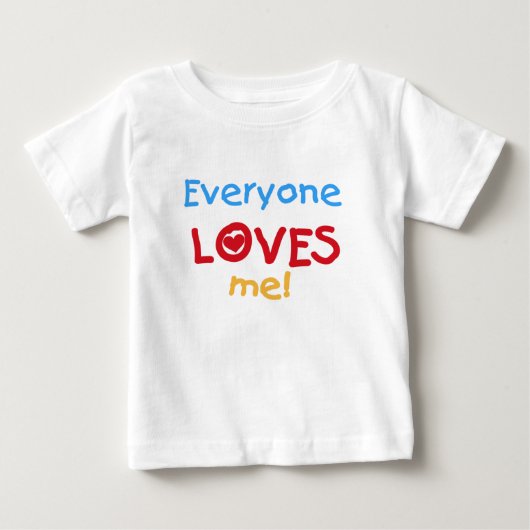T-shirt Pour Bébé Chacun m'aime (Devant)