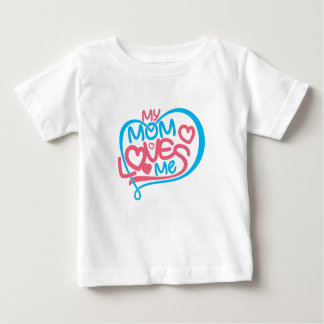 T-shirt Pour Bébé Chaleureux "Ma mère m'aime" Conception spéciale de