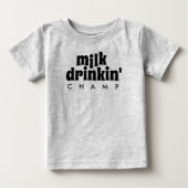 T-shirt Pour Bébé Champ de boisson lactée drôle (Devant)
