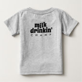 T-shirt Pour Bébé Champ de boisson lactée drôle (Dos)