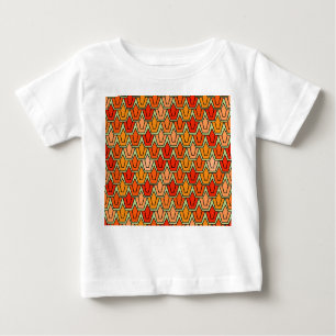 T-shirt Pour Bébé Champ Tulipe orange
