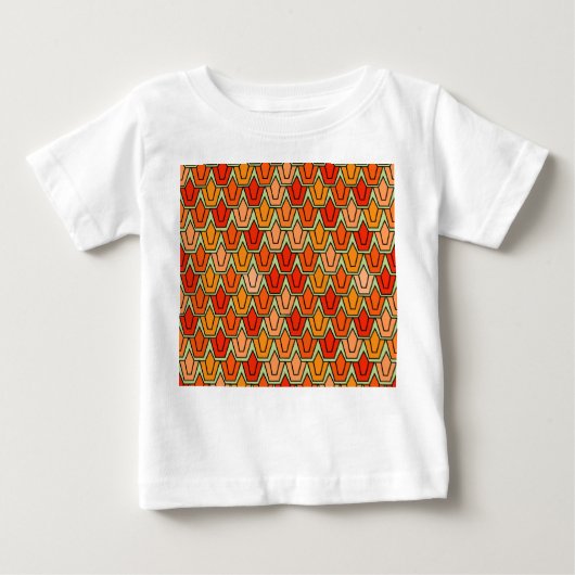 T-shirt Pour Bébé Champ Tulipe orange (Devant)