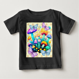 T-shirt Pour Bébé champignon