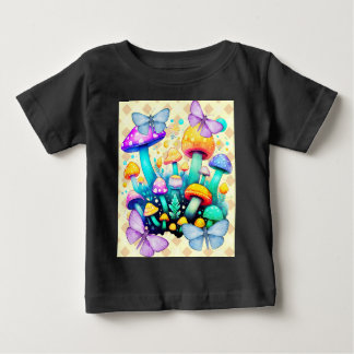T-shirt Pour Bébé champignon