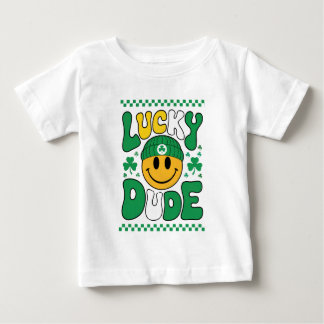 T-shirt Pour Bébé Chanceux gars visage souriant St. Patrick