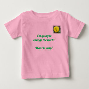 T-shirt Pour Bébé Changer le monde
