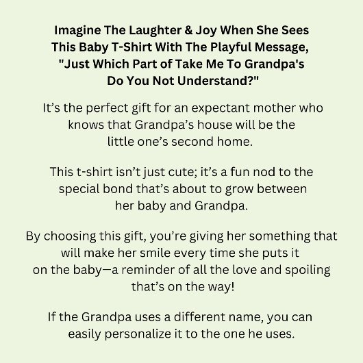 T-shirt Pour Bébé Changer TOUS les Textes Emmène-moi chez Papi