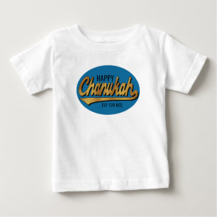 T-shirt Pour Bébé Chanukah Baby Fine Jersey Retro Est 139 BCE