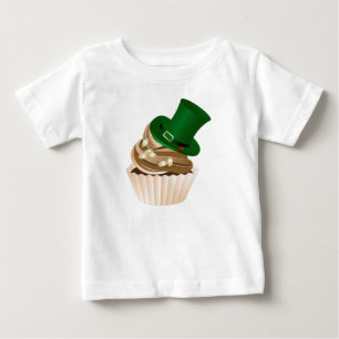 T-shirt Pour Bébé Chapeau de la Saint-Patrick Gâteau Blanc