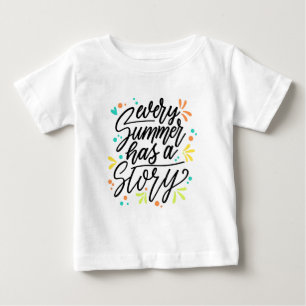 T-shirt Pour Bébé Chaque Été A Une Histoire -23431