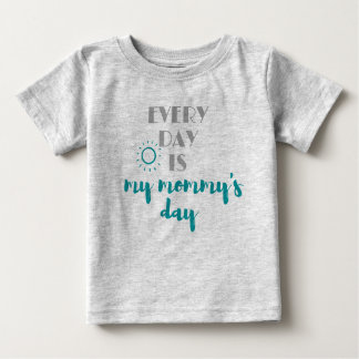 T-shirt Pour Bébé chaque jour est le jour de ma maman mignon
